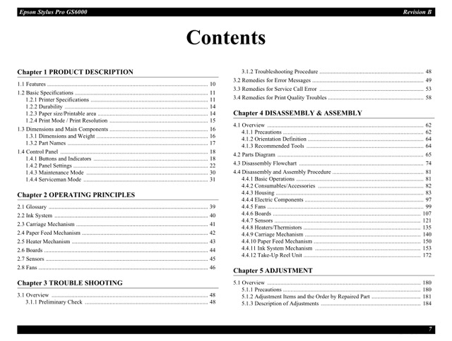 EPSON Pro GS6000 Service Manual EPSON Pro GS6000 Service Manual